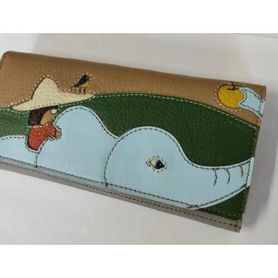 ふるさと納税 「鞄工房　香」レザー長財布「旅人」 山梨県富士河口湖町の画像