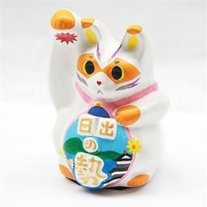 ふるさと納税 開運!招き猫ひーにゃん(別府湾3) AN03_猫雑貨 置物 猫グッズ ハンドメイド  開運  猫  まねき猫  招福  インテリア  お土産  ネコ_.. 大分県日出町の画像