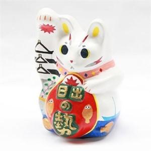 ふるさと納税 開運!招き猫ひーにゃん(お城2) AN05_猫雑貨 置物 猫グッズ ハンドメイド  開運  猫  まねき猫  招福  インテリア  お土産  ネコ_【.. 大分県日出町の画像