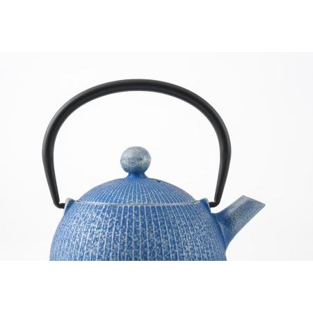 ふるさと納税 【ご注文頂いてから６カ月以内発送予定】南部鉄器 急須 手まり(デニム) 0.5L 【及春鋳造所 作】 伝統工芸品 キッチン用品 食器 日.. 岩手県奥州市_3