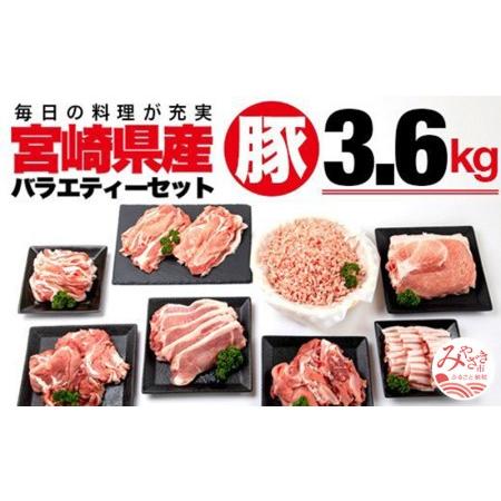 ふるさと納税 宮崎県産豚バラエティーセット(6種 計3.6kg) 肉 豚 豚肉 宮崎県宮崎市