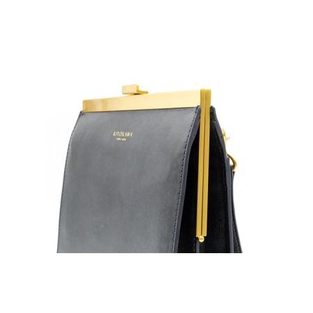 ふるさと納税 バッグ KIYOKAWA ショルダーバッグ AURDEY AUD002 カバン 革 牛革 牛革製 かばん 鞄 ショルダー 口金 ファッション 国産 日本製  .. 東京都墨田区の画像
