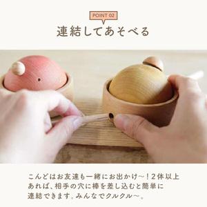 ふるさと納税 ＜グッドトイ受賞＞引っぱるとクルクル回る　3個セット　くり返しあそびの木のおもちゃ グッドトイ受賞 木のおもちゃ 1歳おも.. 京都府木津川市_2