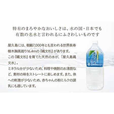 匿名！送料無料！ ふるさと納税 【定期便】屋久島縄文水　2L×６本入り 2ケース＜全12回＞ 鹿児島県屋久島町 【RI2436741314】(85800円)