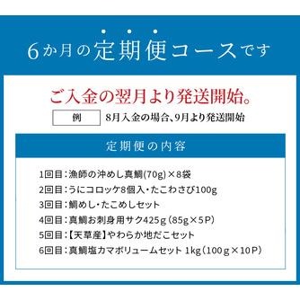 ふるさと納税 S999-T03_【定期便6回】天草の海の幸「簡単調理だけど美味い！」をお届け 熊本県天草市の画像