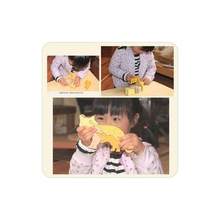 ふるさと納税 木のおもちゃ/ネコのスタンディングパズル psc 知育玩具 積み木 プレゼント ランキング 赤ちゃん おもちゃ 誕生祝い 出産祝い 誕生.. 長野県上田市の画像
