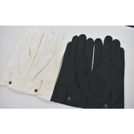 ふるさと納税　礼装用鹿セーム革手袋（ドレスグローブ）M-13　白　24cm　香川県東かがわ市
