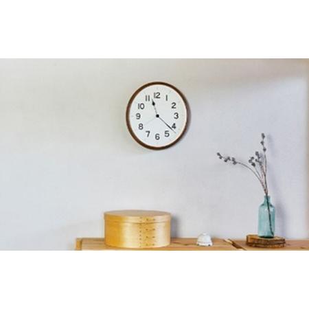 ふるさと納税 ROOTブラウン（NY21-08BW）Lemnos 掛け時計 インテリア 工芸品 民芸品 伝統技術  FAD-0555 富山県高岡市_1