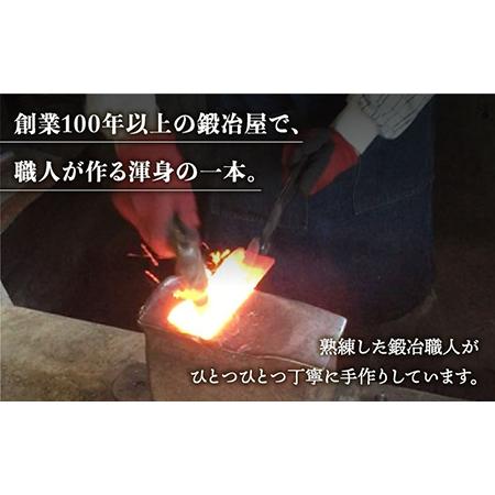 ふるさと納税 【職人技光る】アジ切包丁（刃渡り約11cm）鉄/黒打ち/白鋼【川崎鍛冶屋】[IAN001] 佐賀県白石町｜furunavi｜05