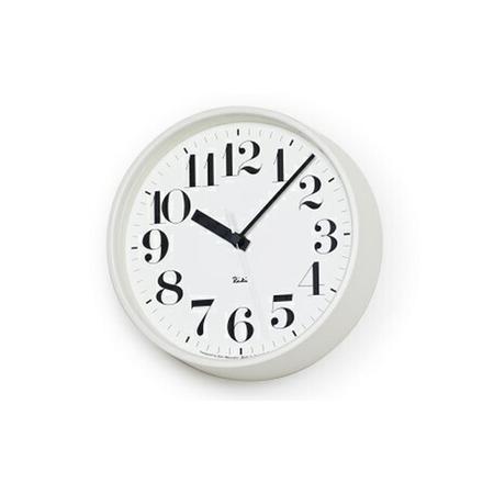 ふるさと納税 電波時計 RIKI STEEL CLOCK ホワイト WR08-25 WH 掛け時計 壁掛け時計 時計 レムノス Lemnos 装飾品 民芸品 工芸品 工芸 電波 伝統.. 富山県高岡市_1