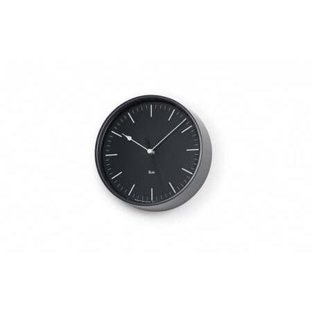 ふるさと納税 RIKI STEEL CLOCK［電波時計］/ブラック（WR08-24 BK） レムノス Lemnos 時計 装飾品 民芸品 工芸品 伝統技術 インテリア  FAD-058.. 富山県高岡市_1