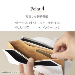 ふるさと納税 RIPS（北杜市産野生鹿革のレディース財布)　イエローベージュ  財布 鹿革 長財布 アップサイクルレザー レザー 北杜市 国産 [h003] 山梨県北杜市の画像