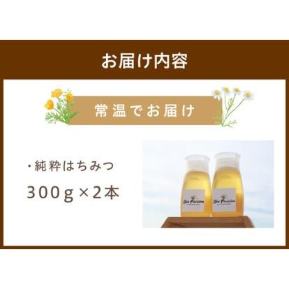 ふるさと納税 KYOTOTANGOHONEY森の百花蜜純粋天然ハチミツ３００ｇ（ボトル）×２本 ボトル入り はちみつセット 非加熱 天然 ハチミツ は.. 京都府京丹後市の画像