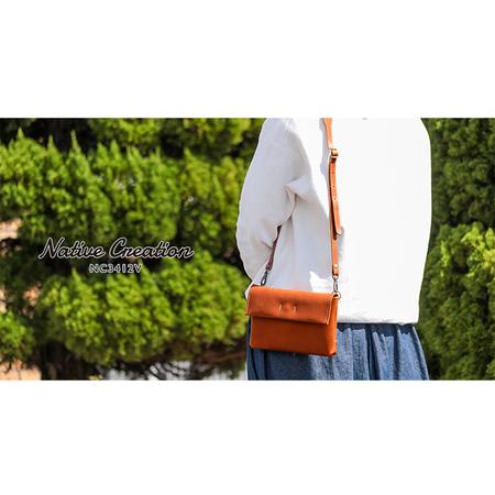 ふるさと納税 Native Creation ショルダーバッグ NC3412V 全7色 栃木レザー【納期1〜3カ月】 ファッション カバン BLACK 奈良県大和郡山市_1