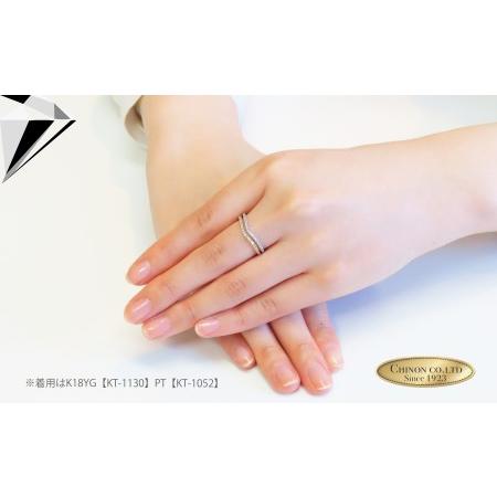 ふるさと納税 指輪 ウェーブダイヤモンドリング K18 ピンクゴールド アクセサリー 山梨県富士吉田市の画像