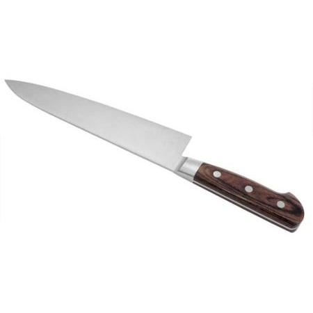 ふるさと納税 H40-31 牛刀包丁210mm 伊勢屋治平 モリブデン鋼 口金付 マホガニーパッカー柄 (B-4) 岐阜県関市の画像