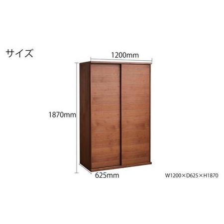 ふるさと納税 【開梱設置】高野木工 レッチェ120ワードローブ WN (ミラー付き)【10年保証】 福岡県大川市_3