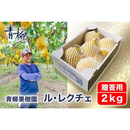 ふるさと納税 [2026年先行予約]新潟特産 幻の洋梨ル・レクチェ 贈答用 2kg(5〜7玉)[11月下旬〜順次発送] 新潟県加茂市