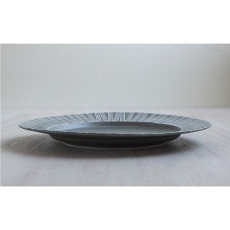ふるさと納税 【波佐見焼】Shabby chic style 25cm プレート 2枚セット（ダークグレー） 食器 皿 【和山】 [WB101]  波佐見焼 長崎県波佐見町_2