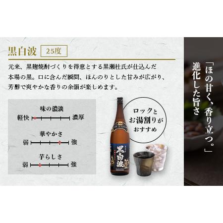 ふるさと納税 枕崎の定番焼酎 2種【白・黒】1800ml×各1本【薩摩焼酎】芋焼酎 黒麹 AA-673 鹿児島県枕崎市|furunavi|04