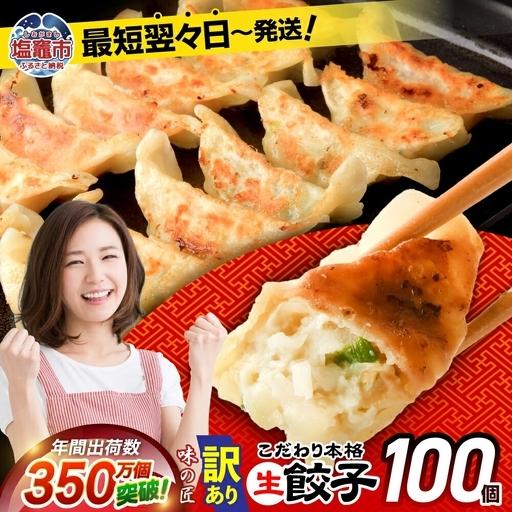 ふるさと納税 訳あり 本格生餃子 100個(50個×2袋) 餃子 宮城県塩竈市