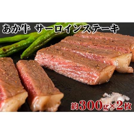 ふるさと納税 あか牛　サーロインステーキ　300g×2枚 熊本県阿蘇市