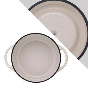 未使用 バーミキュラ オーブンポットラウンド26cm ナチュラルベージュ バーミキュラ オーブンポットラウンド26cm SUKIYAKI（ナチュラル