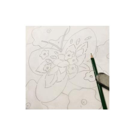 海外品 ふるさと納税 「花と蝶」手染め紅型パネル　新垣優香（紅型作家） 沖縄県読谷村 【SKC1437013796】(50600円)