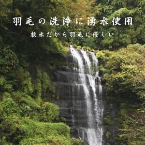 ふるさと納税 【チャリティー募金】羽毛布団 掛け ダウン50％ 150×210cm（シングル） グレーベージュ  リユース羽毛  山梨県都留市の画像