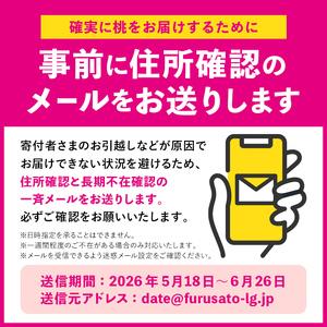 ふるさと納税 【2026年出荷分先行予約】福島県産 富月 約2kg (5〜7玉) 斎藤果樹園 珍しい 伊達の桃 桃 フルーツ 果物 もも モモ momo F20C-490 福島県伊達市の画像