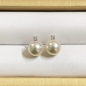 ふるさと納税 真珠 ピアス 真珠 パール 真珠 アクセサリー 真珠 K18 WG 
