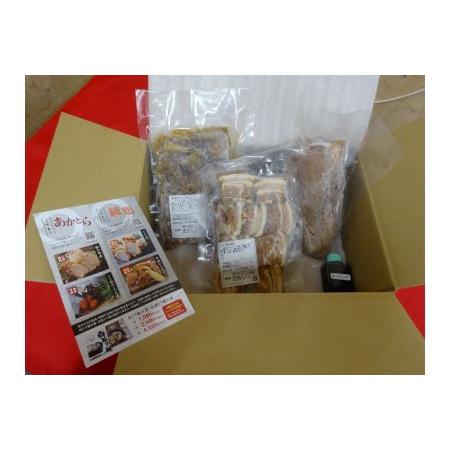 ふるさと納税 あかとら ご馳走セット 豚の角煮 国産牛スジごぼう ローストポーク セット | 各200g 1袋ずつ 国産 おつまみ おかず お弁当 弁当 お.. 大分県中津市の画像