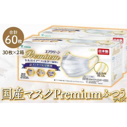 ふるさと納税 マスク 高級国産不織布マスク（ふつうサイズ） 30枚入×2