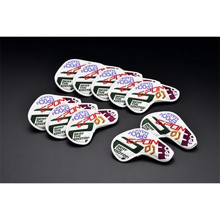 ふるさと納税 EPON(エポン)オリジナル ヘッドカバー アイアン用セットタイプ ロゴ柄(カラー：ロゴパターン) 新潟県燕市 