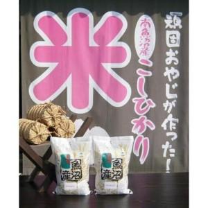 ふるさと納税 【令和７年産】３か月定期便 がんこおやじが作った南魚沼産コシヒカリ白米６kg（３kg×２袋） 新潟県南魚沼市の画像