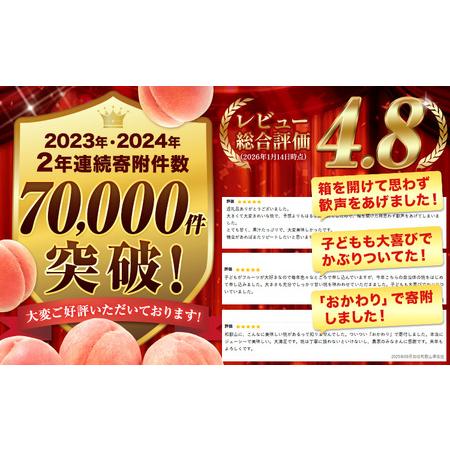 ふるさと納税 桃 紀の里の 桃 約2kg 和歌山県紀の川市の画像