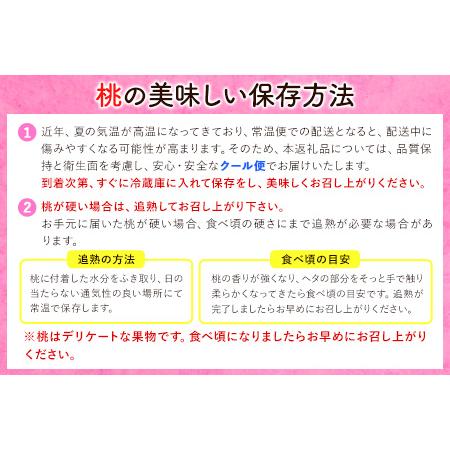 ふるさと納税 桃 紀の里の 桃 約2kg 和歌山県紀の川市の画像