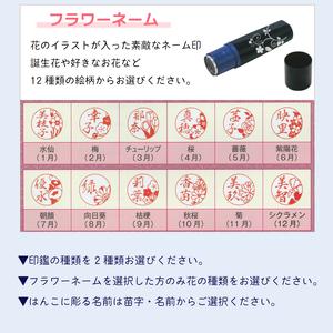 ふるさと納税 印鑑2本セット 選べるタイプ 富士山ネーム フラワーネーム 携帯ストラップ付印鑑 贈り物 ギフト プレゼント はんの日向 静岡県 富.. 静岡県富士市_2