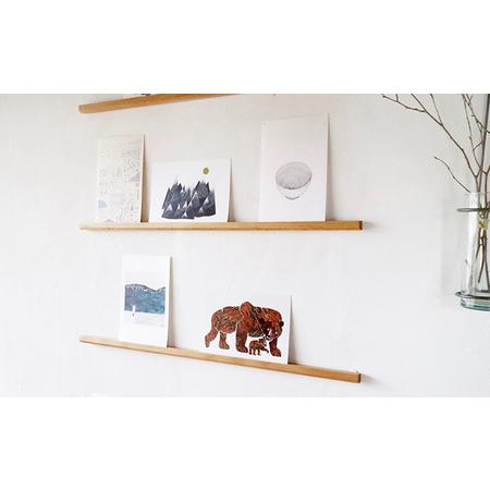 ふるさと納税 棚 ポストカード ラック ポスレイト 4本1セット ビーチ