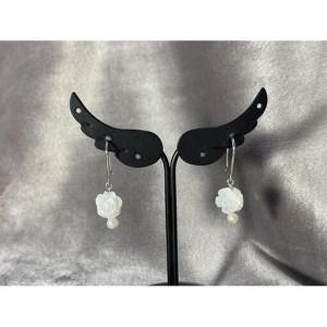 ふるさと納税 あこや真珠/ローズシェルピアス【パール ピアス 高級 しんじゅ あこや ファッション ギフト 贈り物 贈答 母の日  人気 おすすめ 高.. 高知県南国市の画像