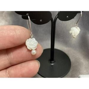 ふるさと納税 あこや真珠/ローズシェルピアス【パール ピアス 高級 しんじゅ あこや ファッション ギフト 贈り物 贈答 母の日  人気 おすすめ 高.. 高知県南国市の画像