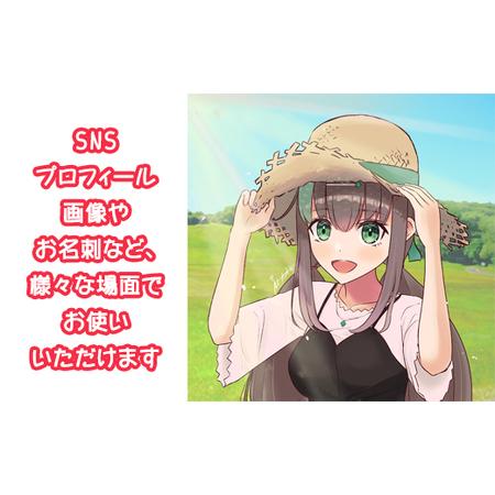 ふるさと納税 デジタル SNS 用オリジナル似顔絵をつくります Mナオキ オリジナル作品_Mナオキオリジナル 作品 北海道 釧路町 釧路超 特産品 _【1.. 北海道釧路町の画像