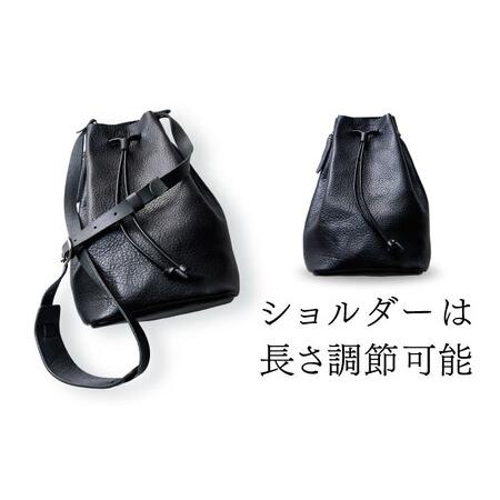 ふるさと納税 巾着ショルダーバッグ / 巾着 バッグ ショルダーバッグ 巾着バッグ / 諫早市 / 伊東製靴店 [AHCN003] 長崎県諫早市の画像