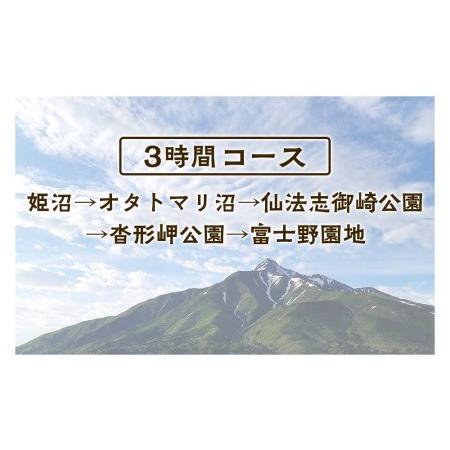 ふるさと納税 利尻島周遊♪貸切観光タクシー3時間フリー利用券（ジャンボタクシー9名様まで） 北海道利尻富士町 レンタル、各種サービス サービスクーポン、引換券 その他クーポン券