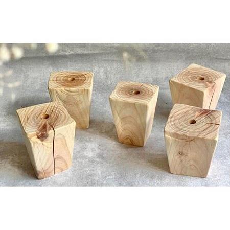 ふるさと納税 ≪森の一輪挿し ≫クインテット（ドライフラワー入り5個セット）《糸島》【木工房 moqu c0mo】 [AHF004] ドライフラワー プリザー.. 福岡県糸島市 ドライフラワー mm 本体