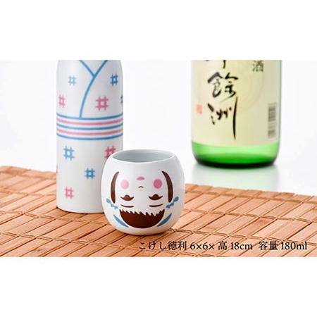 ふるさと納税 【六十餘洲】【波佐見焼】かわいい こけし徳利（絣模様）と純米酒2種 日本酒 六十餘洲 飲み比べ こけし 【今里酒造】 [SA19] 長崎県波佐見町 六十餘洲 こけし徳利 720ml アルコール度数 15度 　　