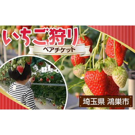 くらしを楽しむアイテム 埼玉県鴻巣市 体験 ツアーチケット 埼玉県鴻巣市 観光福祉農園元気ファーム いちご狩りペアチケット Ac 24 ふるさと納税 サービスクーポン 引換券 Maksi Ppak Feb Ui Ac Id