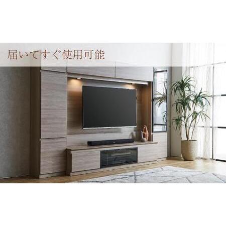 ふるさと納税 シャルム２60TVセット（グレージュ色） | TVボード 壁掛け金具付 大川家具 福岡県大川市の画像