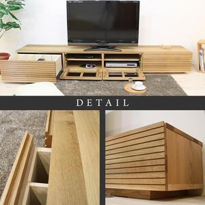 ふるさと納税 【大川家具】無垢材 テレビボード  ローボード テレビ台  TV台 風雅 幅2300  ホワイトオーク ナチュラル インテリア おしゃれ  収.. 福岡県大川市の画像