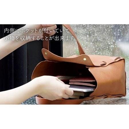ふるさと納税 編み込み の トートバッグ 《糸島》【LADIES&GENTLEMEN】 革製品 革鞄 カバン [ADK009] 福岡県糸島市の画像